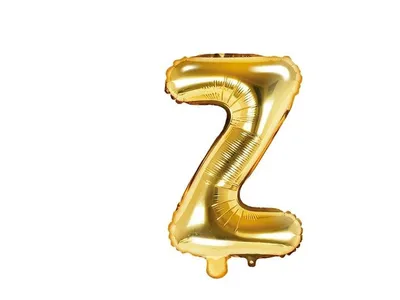 Zdjęcie produktu dla Balon foliowy Litera Z 35cm, Złota