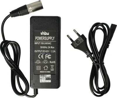 Produktbild von vhbw Ladegerät kompatibel mit Curtis Alu-City Fahrradakkus, E-Bike - Für 36 V Li-Ion Akkus 100 W