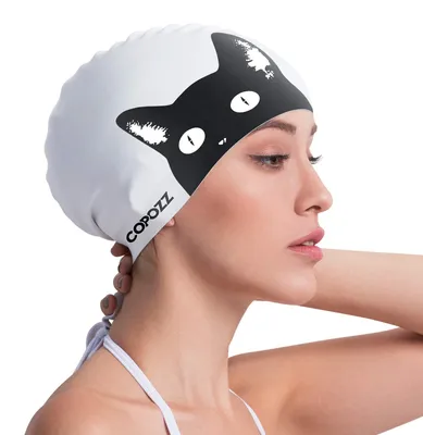 Immagine prodotto di Cappuccio da nuoto in silicone impermeabile, ideale per capelli lunghi
