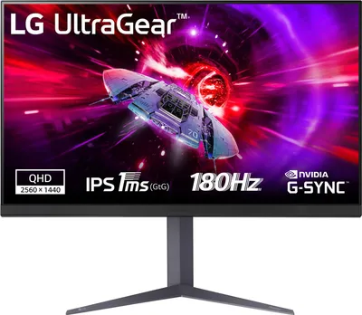 Produktbild von LG 32GS75QN-B, 80 cm (31.5"), 2560 x 1440 Pixel, Quad HD, LCD, 1 ms, Schwarz