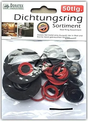 Immagine prodotto di 50 pezzi. Set di anelli di tenuta Set di guarnizioni O-ring Assortimento di guarnizioni in gomma