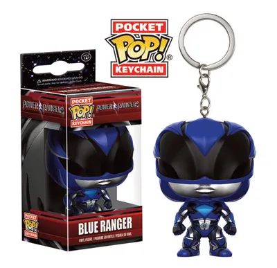 Immagine prodotto di Power Rangers - Blue Ranger - Portachiavi Funko Pocket POP! Keychain