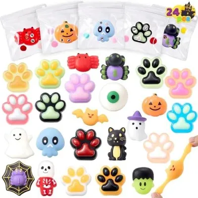 Zdjęcie produktu dla Zabawka antystresowa halloween miękka sensoryczna fidget dla dzieci 24 szt
