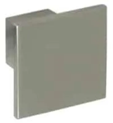 Productafbeelding van Meubelknop van zamac met satijnzilveren afwerking, diameter 30 mm