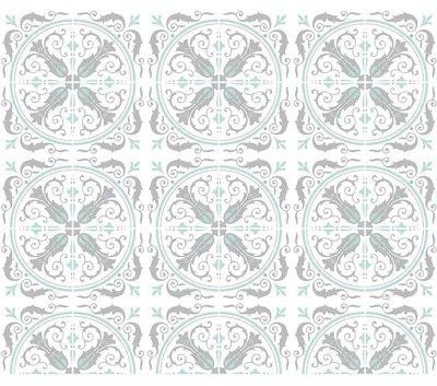 Image de Autocollants pour carrelage pour la cuisine et la salle de bain – 30 autocollants pour carrelage style Azulejos Mortadella – 30 autocollants, 10 x 10 cm