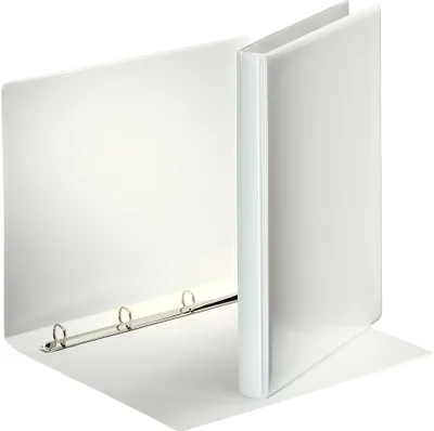 Produktbild von Präsentationsringbuch A4 4 Ringe 16mm weiß Packung mit 10 Stück