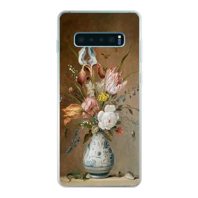 Produktbild von MuchoWow® Handyhülle Schutzhülle Hülle für Samsung Galaxy S10 Lite Stilleben mit Blumen - Balthasar van der Ast - Alte Meister Silikon Softcase Handy Hülle - Schutz