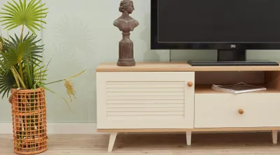 Obrázok produktu pre Elegantná TV skrinka do obývačky v modernom štýle RTV komoda príborník