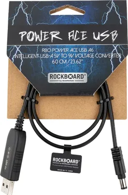 Produktbild von Gleichspannungsadapter Power Ace USB A6 für Effektpedale, 5V USB auf 9V DC, Powerbank-fähig