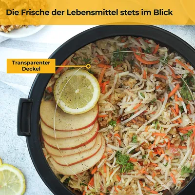 Produktbild von SILBERTHAL Edelstahl Schüssel Set mit Deckel - 3 Stück - Schüsseln zum Servieren, Kochen, Backen
