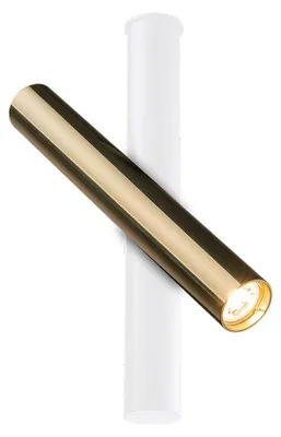 Immagine prodotto di Plafoniera AKADI ottone-bianco 1xGU10x4W ottone, dimensioni: 30,4x28x4 cm, IP20, Amplex