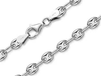 Produktbild von SILBERKETTEN STORE Kaffeebohnenkette 5mm - 925 Silber - 90cm