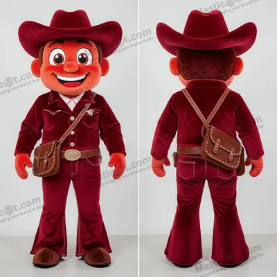 Imagen del producto de Mascota MASTICOT vaquera de silueta caricaturesca color rojo intenso