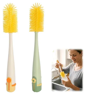 Image de Brosse à bouteilles en silicone, 5 en 1, avec long manche