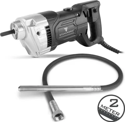 Produktbild von STAHLWERK Betonverdichter 900W mit Rüttelflasche 35mm 2m Innenrüttler Betonbau