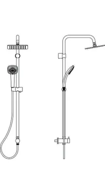 Obrázek produktu pro IDEAL STANDARD A5834AA Duschsystem Idealrain Cube