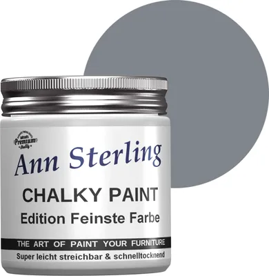 Produktbild von Ann Sterling Kreidefarbe Shabby Chic Farbe: 250ml. Lack Chalky Paint - Turteltaube