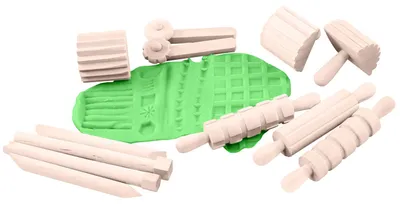 Produktbild von Eduplay Holz Modellierwerkzeug Set - kreatives Spielzeug für Kinder