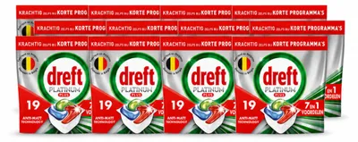 Produktbild von 12 x Dreft Platinum Plus All-in-One Geschirrspültabs - Vorteilspackung - 12 Stücke