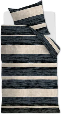 Produktbild von beddinghouse Bettwäsche PAINTED STRIPE 155x220 cm, mit 1 Kissen