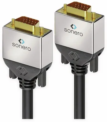 Produktbild von SONERO VGA-Anschlusskabel Premium, 1,5 m, Stecker/Stecker, Full-HD