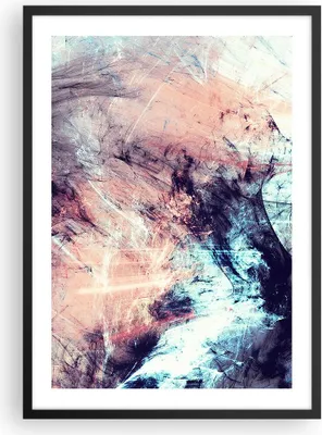 Produktbild von Gerahmtes Poster - Schwarzer Rahmen - Abstraktion modern - 50x70 cm - Wand Bild - Wanddeko - Wandbilder - Kunstposter - Wandposter - Bilderrahmen - Bilder - Kunstdruck - Wandbild - P2BPA50x70-3423