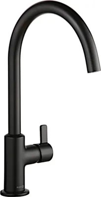Produktbild von KLUDI Armatur Bingo Star XS in SCHWARZ matt mit Festauslauf / Spültischarmatur / Küchenarmatur