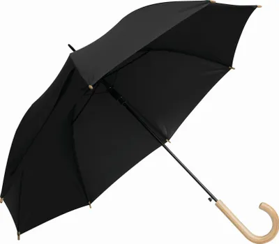 Produktbild von Automatik Regenschirm Ø103cm LIPSI Stockschirm Schirm recycelten Kunststoffen schwarz
