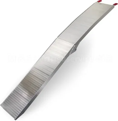Produktbild von Bituxx Auffahrrampe Aluminium klappbar, 205x28x5cm, 340kg pro Rampe, für Motorräder, Motorroller, Scooter, 2er Set, MS-14446, 6,75kg