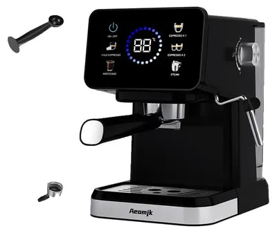 Obrázok produktu pre Kávovar, ovládanie dotykovým displejom, vstavaný mliečne napeňovače, ŽLTÁ farba