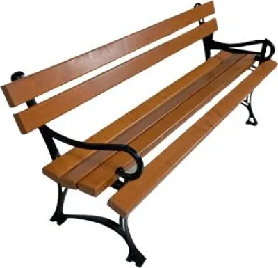 Immagine prodotto di Panca da giardino in legno con schienale 170x40x68cm Panca per parco