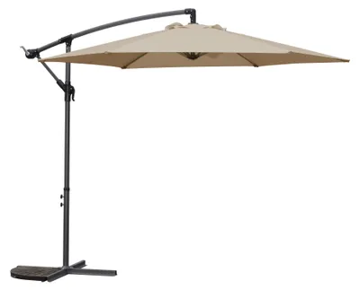 Produktbild von Ampelschirm Sonnenschirm Durchmesser 300 cm Alugestell Bezug Polyester Taupe