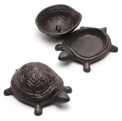 Immagine prodotto di Nascondiglio per chiavi a forma di tartaruga, con scomparto segreto per l'esterno
