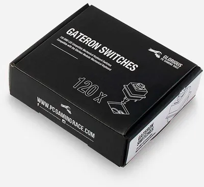Immagine prodotto di Interruttori per tastiera meccanica Glorious Gateron Black 120 pezzi