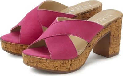 Produktbild von LASCANA Pantolette Sommerschuh, offener Schuh, Sandalette, Mule, pink Größe 38
