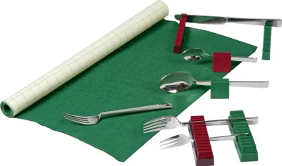 Produktbild von BUCHHOLZ Besteck-Filz 70x45cm grün