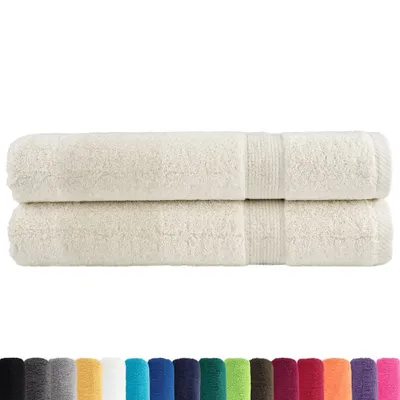Immagine prodotto di Asciugamani Premium SOLUND 2 pz Crema 100x200 cm 600 g/m²
