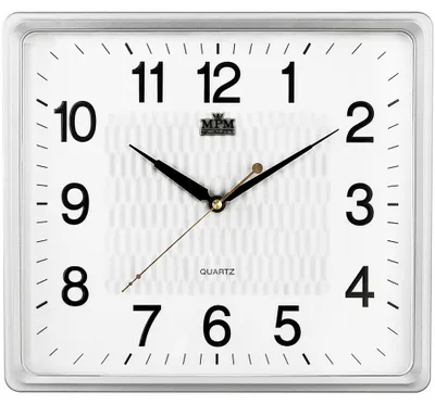 Produktbild von MPM-Quality Wanduhr Elvida 318 mm Kunststoff Weiß Quarzuhrwerk