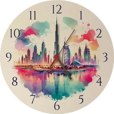 Produktbild von Dubai Wanduhr aus MDF