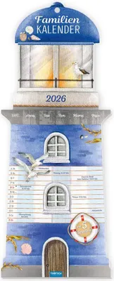 Produktbild von Trötsch Formkalender Familienkalender Leuchtturm 2026