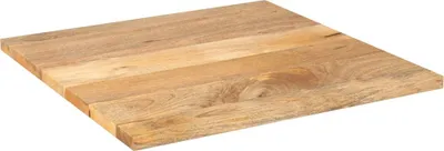 Image de vidaXL Plateau de table 80x80x3,8 cm Carré bois massif mangue