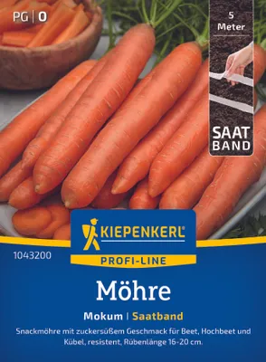 Produktbild von Kiepenkerl Möhren Saatband Mokum F1 Daucus carota 5 lfd. Meter
