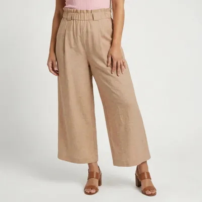 Produktbild von Schlupfhose Damen Businesshose Komfortbund Anzugstoff dicht Gewebt mit Gummizug