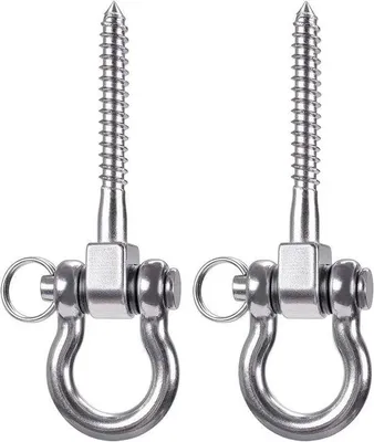 Produktbild von Famanu Deckenhaken 900 kg Tragfähigkeit - Edelstahl - 2 Stück