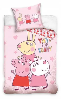 Produktbild von Carbotex Peppa Kinder Bettwäsche-Set 140x200 cm Baumwolle