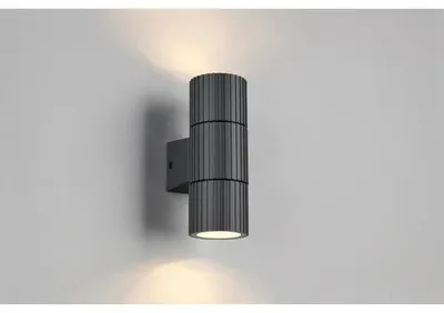 Zdjęcie produktu dla Zewnętrzna lampa ścienna TRIO Parana TR 269560242 IP44 2xGU10 4,5 W antracyt