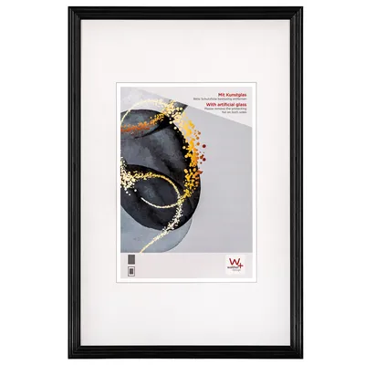 Produktbild von Walther, HSX040B, Select Holzrahmen Kunstglas, 030x040 cm, SCHWARZ