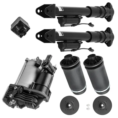 Obrázek produktu pro 2x tlumiče + 2x vzduchové měchy vzadu + kompresor pro Mercedes M, ML, GL (W164, X164)