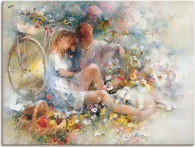 Produktbild von ARTland Leinwandbild Reise im Frühjahr Größe: 60x45 cm