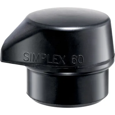 Image de Embouts HALDER SIMPLEX Caoutchouc chargé, noir, avec « pied intégré » - D=80 mm - 3202.280